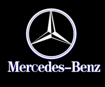 LED projektor loga marke automobila - 2 kom (Mercedes)